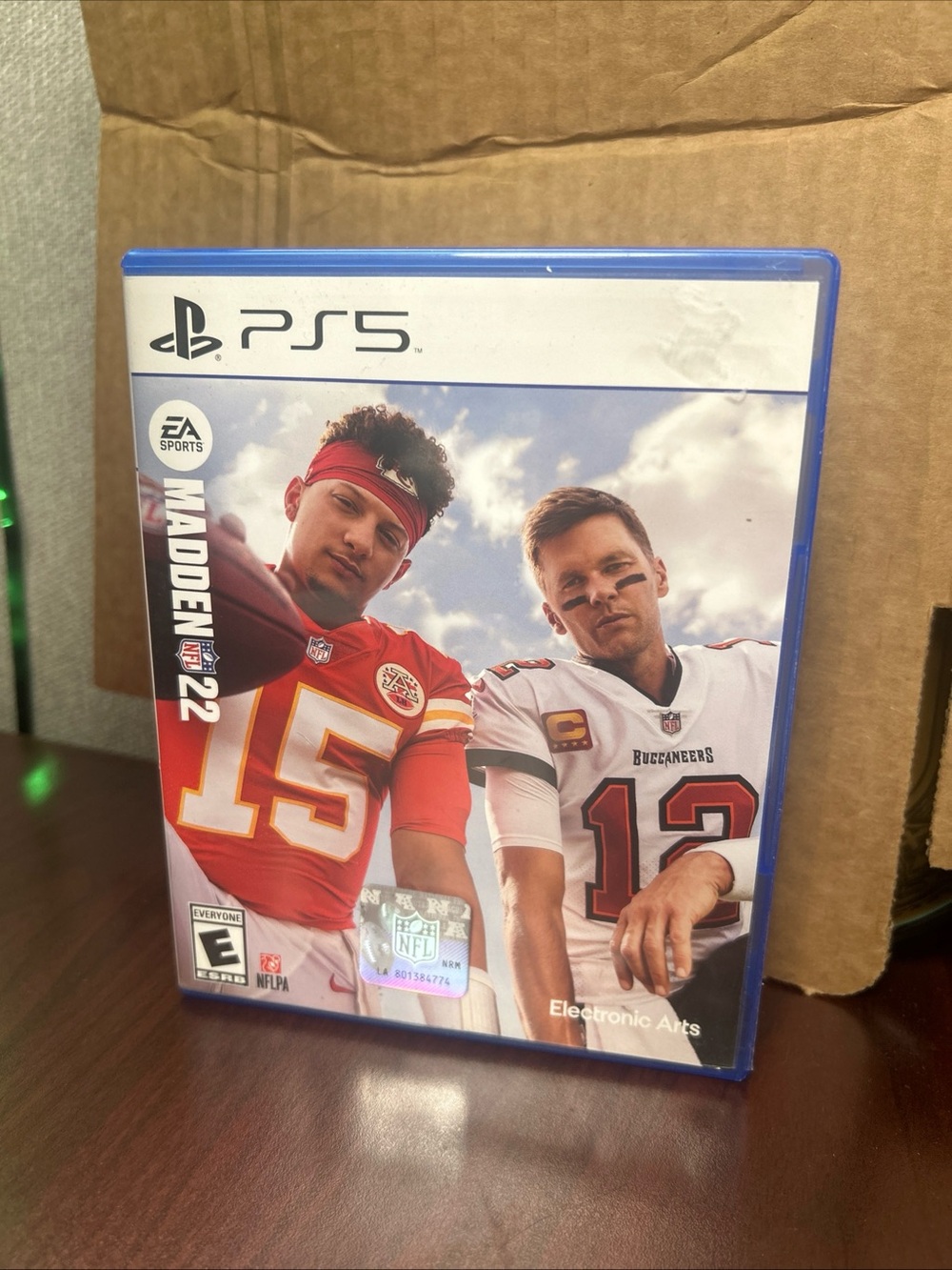 Sony PS5 Madden NFL 22 - Red & White Cover, Blue Case